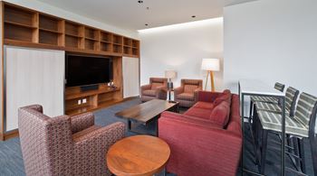 Living area with tv